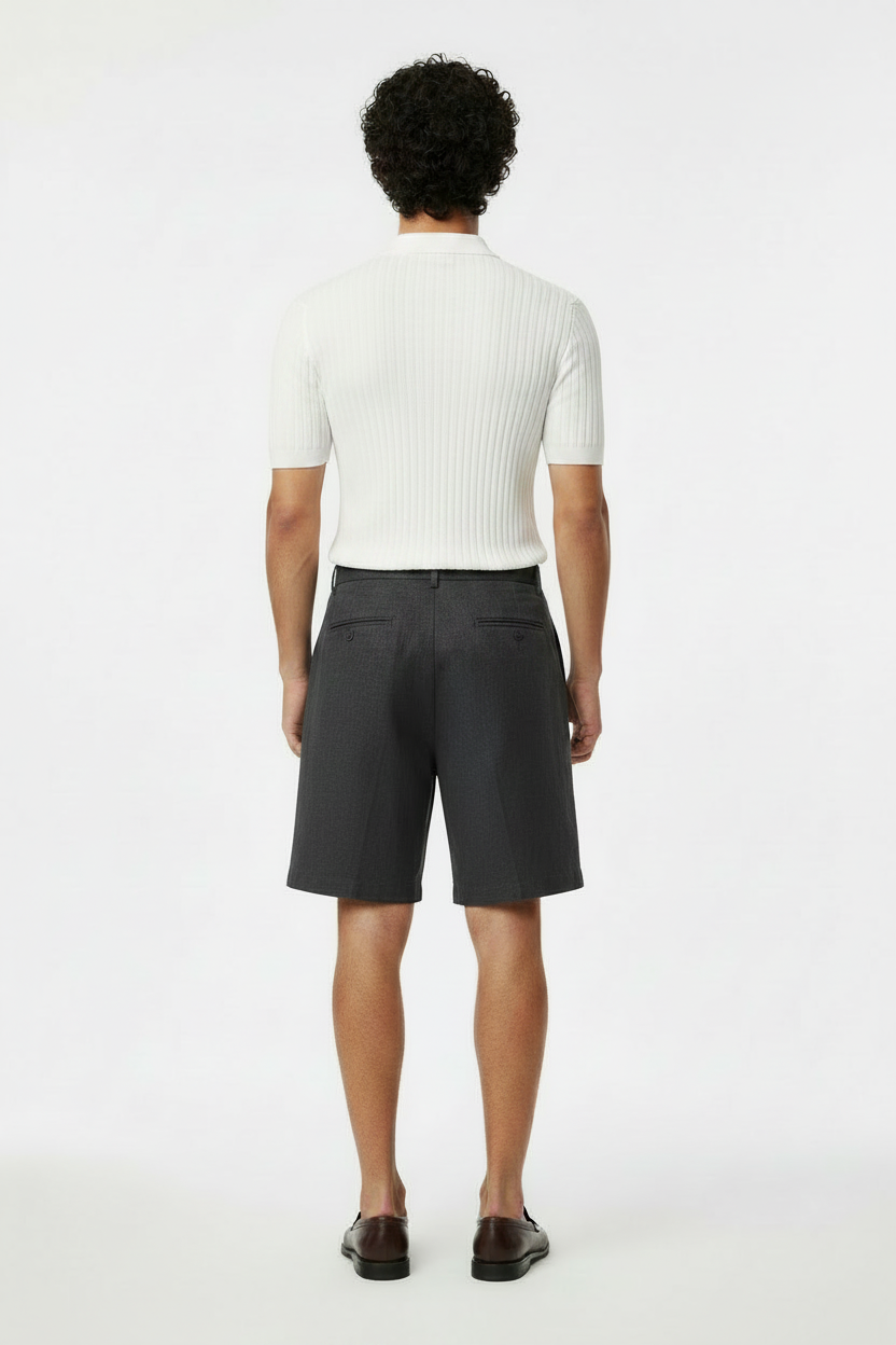 Achterkant witte polo
