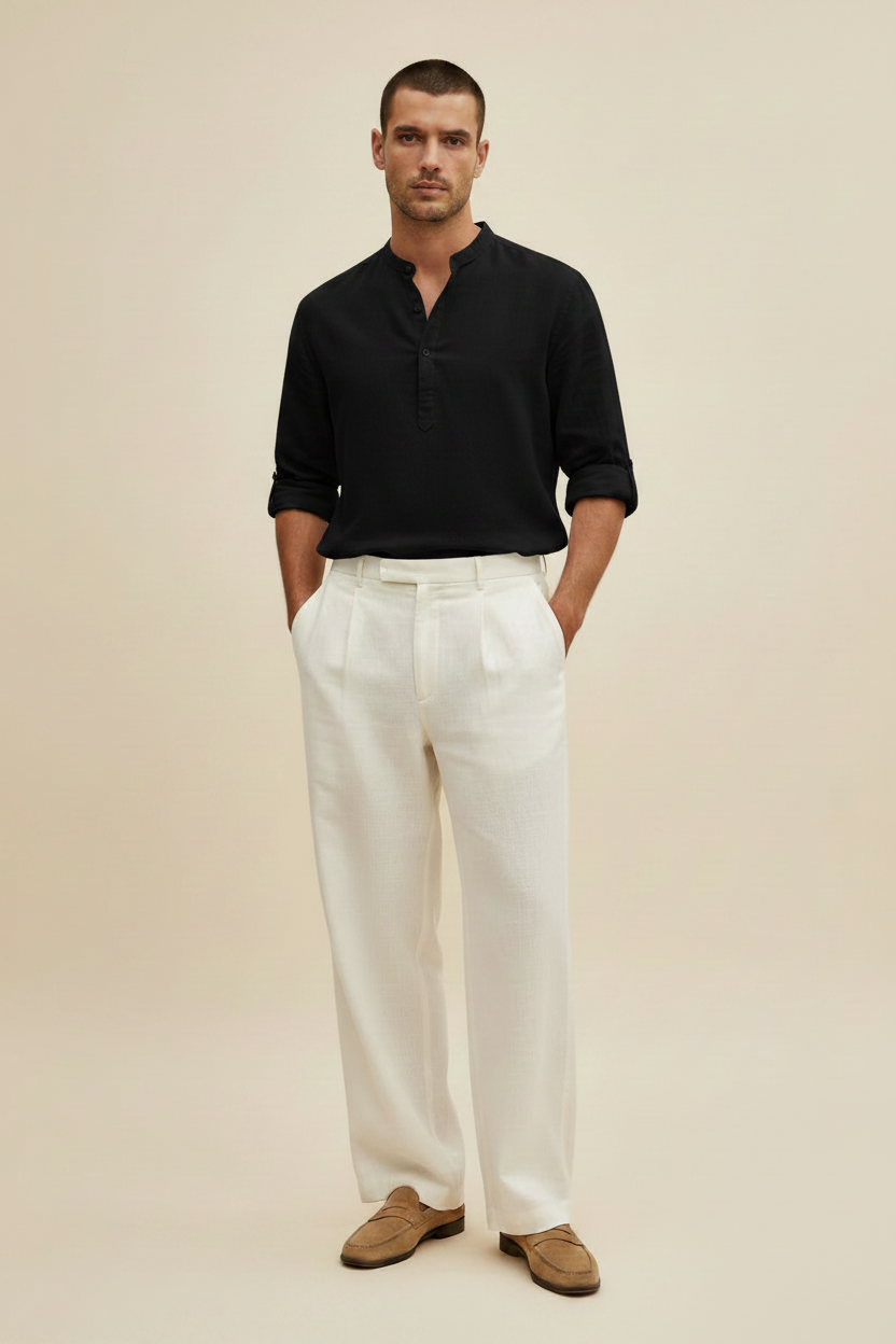Buzz Cut - Zwart Henley