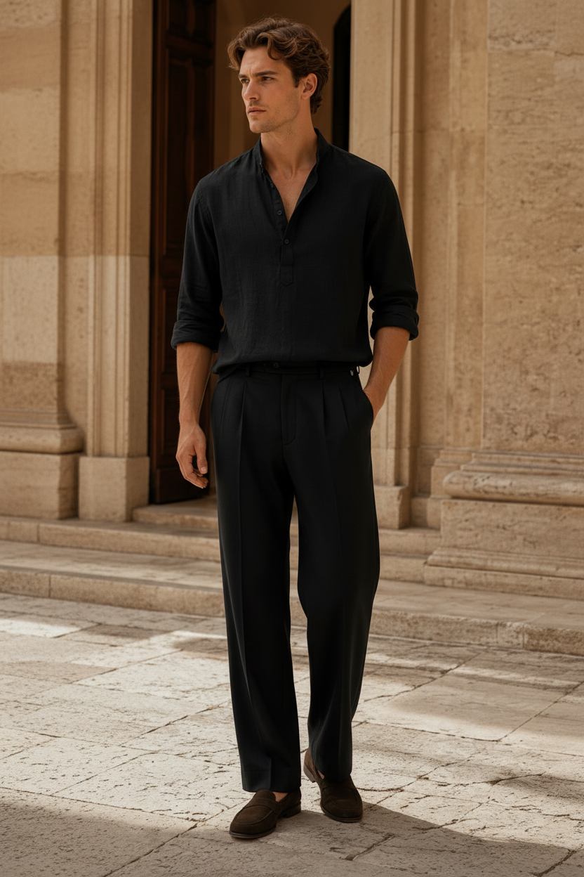 Editorial Left - Dark Navy