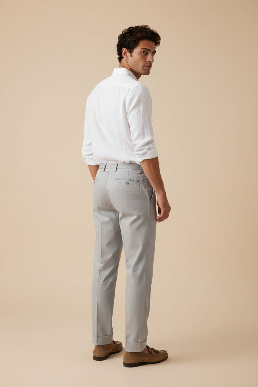 Grey Trousers Back