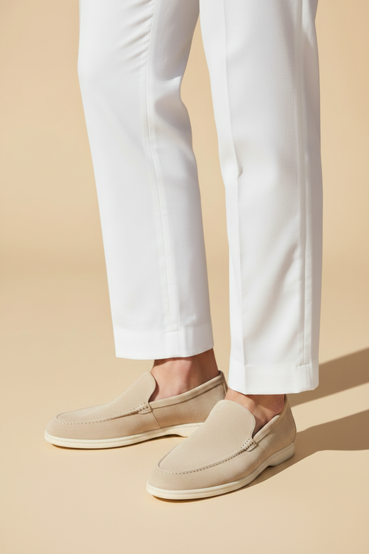 Stone cream loafer